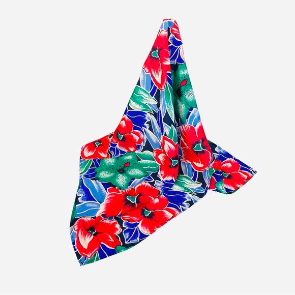 NWT SIlklette Floral Bloom NWT SILKLETTE Spotted 100% Fine Silk Kerchief Scarf - Picture 6 of 6